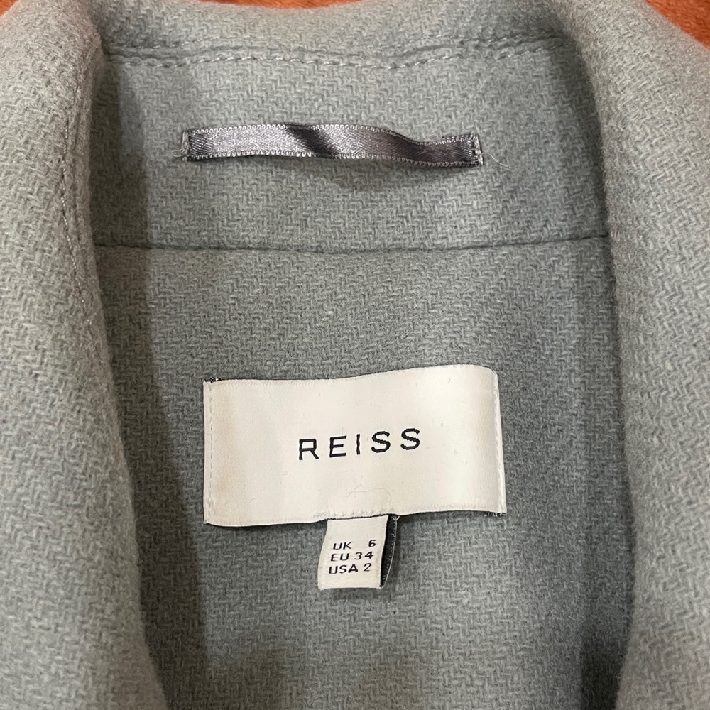 Pastel Blue Wool Suit Blazer - Picture 3 of 8